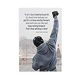 shitou Rocky Balboa Poster Inspirierende Motivzitat Boxen Movie Poster Leinwand Poster Schlafzimmer Dekor Sport Landschaft Büro Zimmer Dekor Geschenk Unframe 16x24inch(40x60cm)