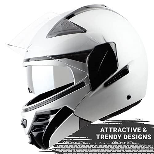 Image of Steelbird SB-34 ISI Certified Flip-Up Helmet for Men and Women with Inner Sun Shield