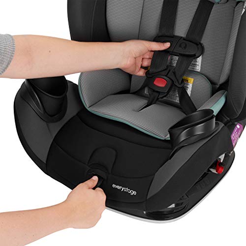 Evenflo EveryStage LX All-in-One Car Seat, Convertible Baby Seat, Convertible & Booster Seat, Grows with Child Up to 120 lbs, Angled for Comfort & Safety, 3-Times-Tighter Installation