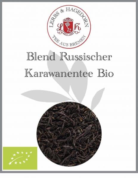 Lerbs & Hagedorn, Schwarztee Mischung Russischer Karawanentee Bio | Aromatisch, Weich, Rauchig 1kg Ca. (81 Liter)