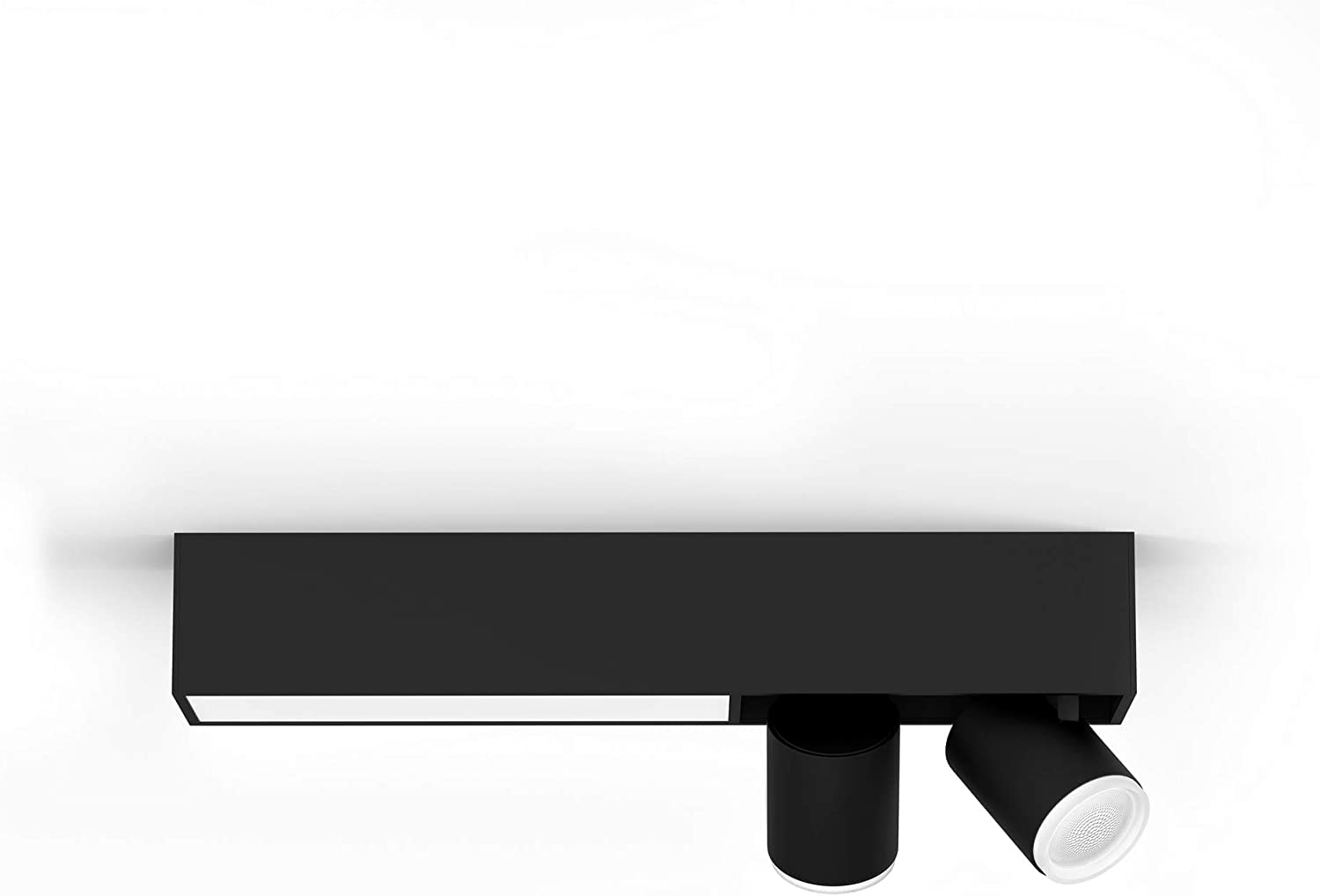 Philips Hue White & Color Ambiance LED 2er Spotleuchte Centris, schwarz, dimmbar, 16 Mio. Farben, App-steuerbar, Alexa-kompatibel
