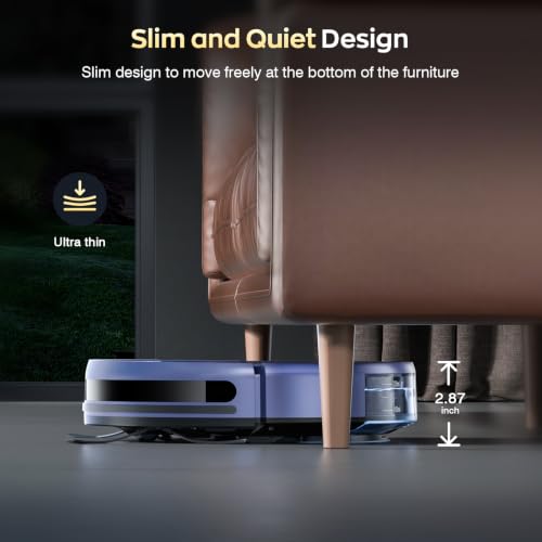 Image of Robot Vacuum and Mop Combo, 2300Pa Strong Suction, 2-in-1 Dust Box and Water Tank, Works with Alexa /Google Assistant, Long Runtime, Schedule, Quiet, Ideal for Hard Floors, Low-Pile Carpets and Pets