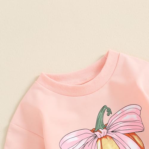 Baby Girl Halloween Outfit Ghost Crewneck Long Sleeve Sweatshirt Romper Oversized Sweater Fall Clothes4