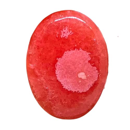 Rhodochrosite naturelle cabochon calibré 26x19mm pour sertissage réussi bague