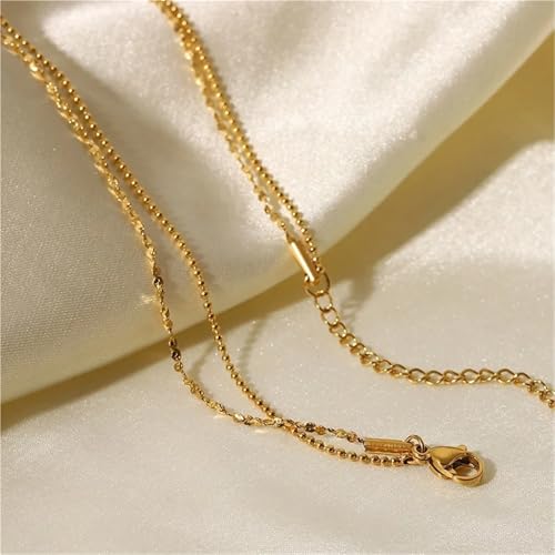 Collier chaîne en acier inoxydable anti-ternissement pour éviter les allergies - 3