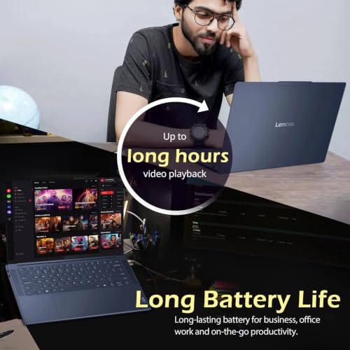 Image of Lenovo Yoga Slim 7X 14.5'' 3K OLED Copilot+ PC Touch Laptop, Snapdragon X Elite, 16GB LPDDR5X, 1.5TB Storage(512GB SSD+1TB Docking Station), Adreno Graphics, Wi‑Fi 7, Backlit Keyboard, Win11 Pro, Blue