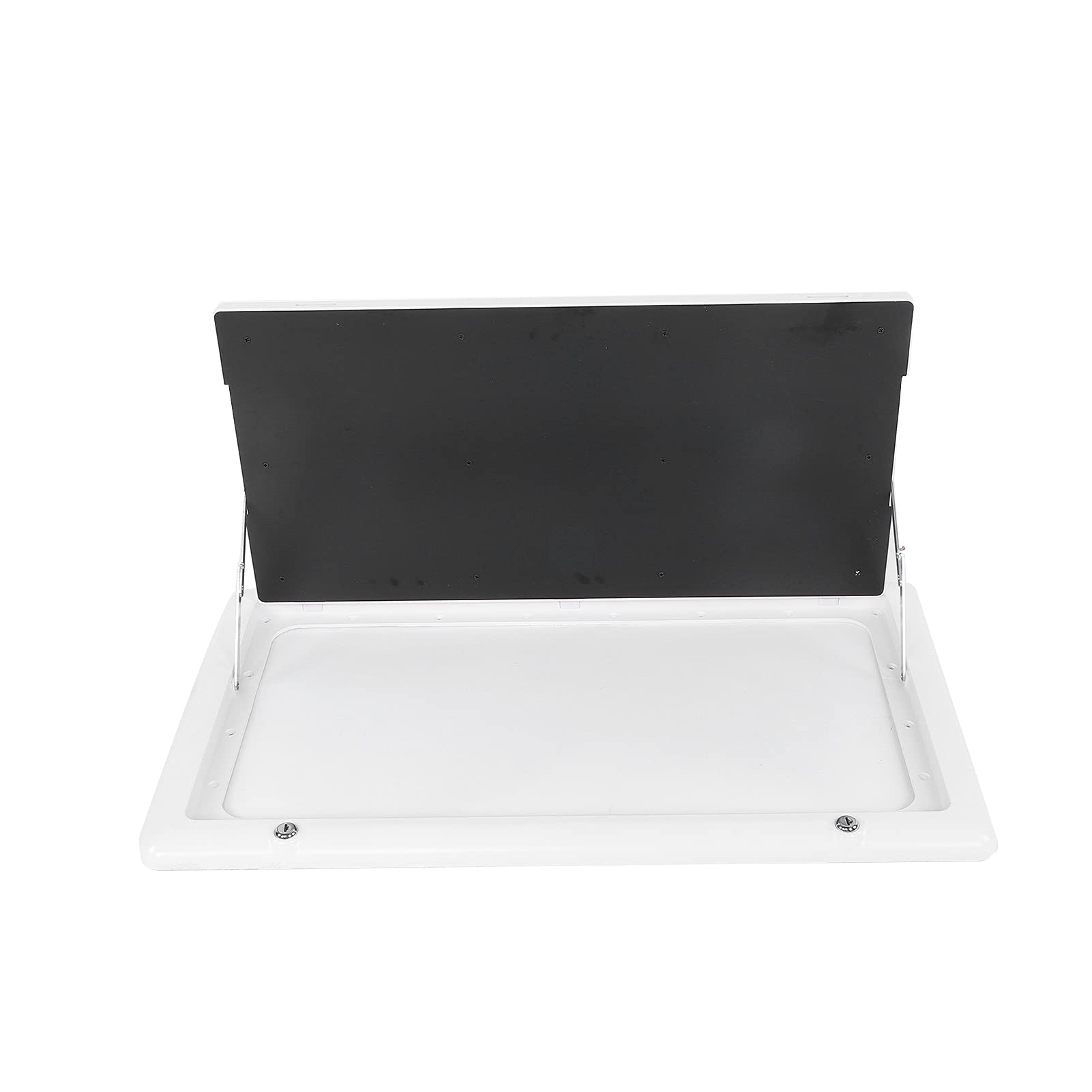 Tavolo Pieghevole Tavolo da Esterno in Plastica in Lega di Alluminio 81 X 43 Cm per Carico 25 Kg Design Pieghevole con Doppia Chiusura per Campeggio Picnic Montaggio Laterale