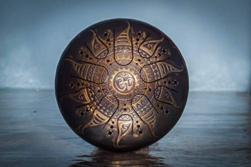 Tank Drum Kosmosky 12" (30 cm) KSY-208 "Sun Om" Pygmy/Hand Pan/Steel Drum/Tongue drum/Singing bowl/X`[h