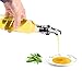 Olive Oil Dispenser - 2 Pack Oil and Vinegar Dispenser ( 17OZ ) Salad Dressing Cruet Glass Bottle Olive Oil Bottles Dispenser Glass Oil Bottle Coconut Oil bottle with 1 Stainless Steel Funnel