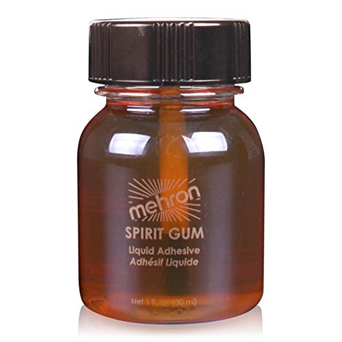 Mehron 118 Spirit Gum Liquid Adhesive (Available in Many Sizes) (1 oz)