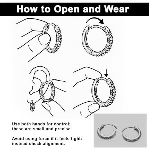 Image of VAMA FASHIONS Oxidised Silver Hoop Earrings in Tribal Bali Design Lightweight Ethnic Look Ear Accessories for Men