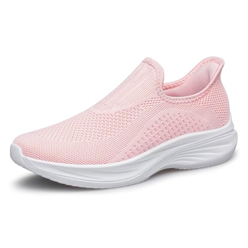 Chaussures de marche pieds nus femme baskets à enfiler en maille respirante