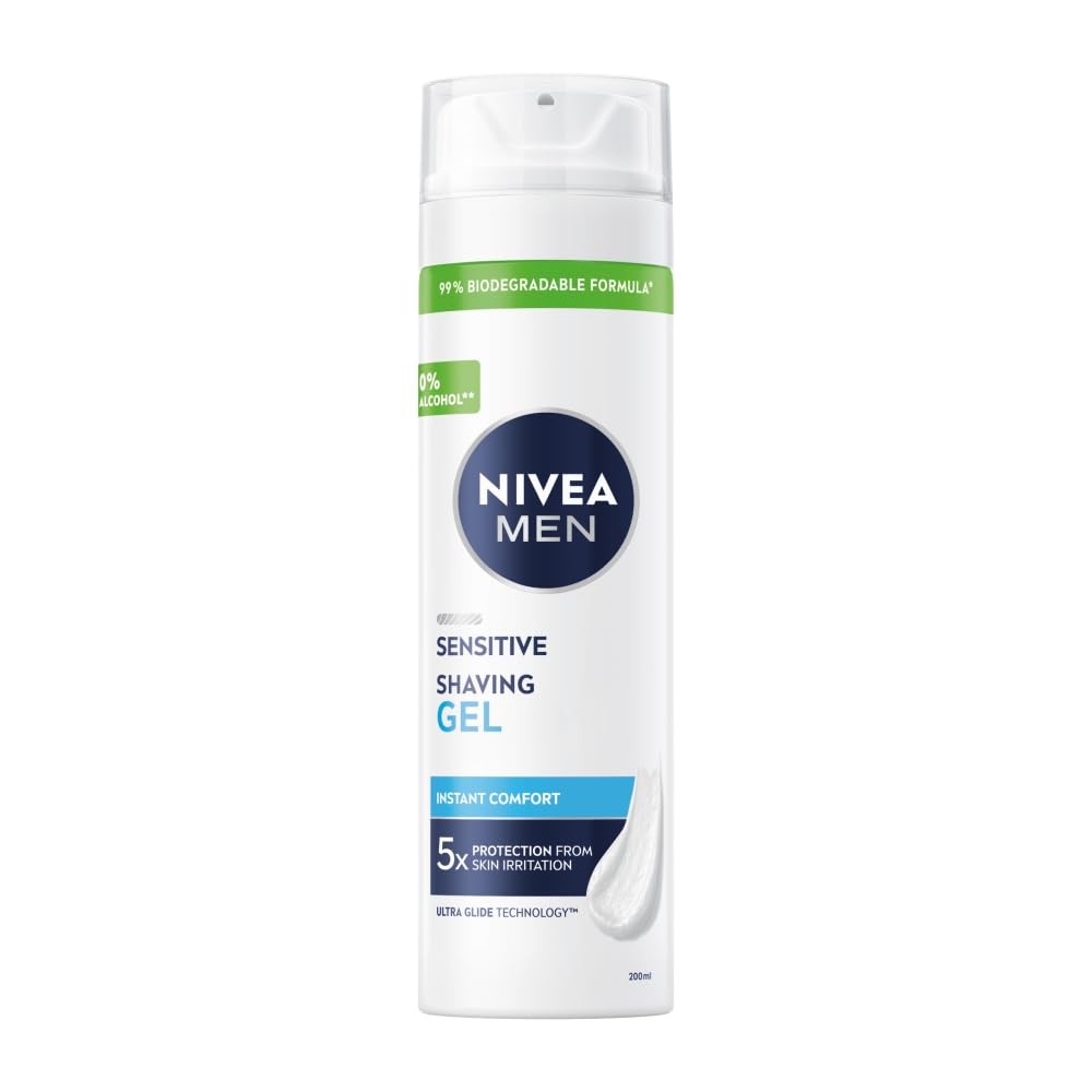 Nivea Men Sensitive Shaving Gel, 200ml
