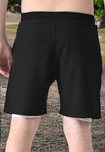 Image of Flapfit Men's 2 in 1 Quick Dry Shorts || Gym Shorts for Men Workout || Running Shorts for Men || Sports Shorts for Man