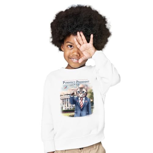 Purrfect President Cat Raise Fist Fight Survived Election 2024 Adult Youth T-Shirt Hoodie Sweatshirt3