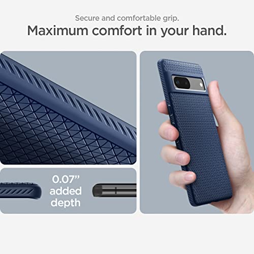 Spigen Liquid Air for Google Pixel 7 Case, Pixel 7 Back Cover (2022) - TPU|Navy Blue