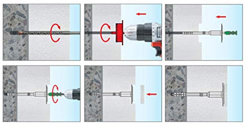 KLIMAS Wkret-met, tassello isolante, diametro 8