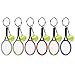 Portachiavi per lo Sport,6 Pezzi Portachiavi Racchetta da Tennis,Portachiavi Tennis Palla Mini Tennis Racchetta Portachiavi con Portachiavi a Pallina,Anello Diviso