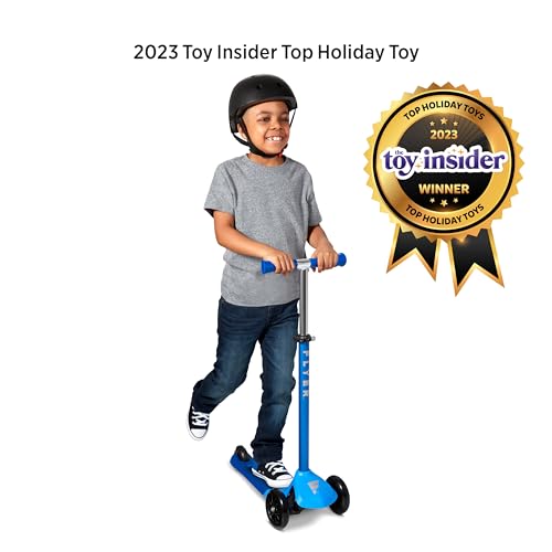 Image of Flyer Glider Pro, Radio Flyer Lean to Steer Kids Scooter, Blue, for Kids Ages 5+ Years