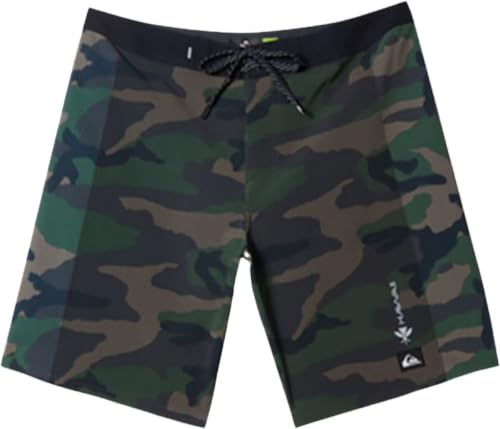 Quiksilver - Mens Highline Hawaii Arch 19 Boardshort, Color Surf Days/Camo, Size: 31