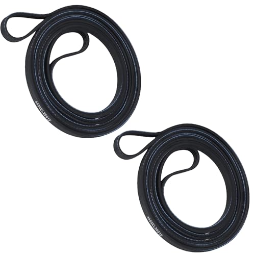 2-Pack 4400EL2001F Dryer Drum Belt Replacement with GE with Kenmore Dryer Belt Replaces 4400EL2001A 4400EL2001C 4400EL2001E AP5972814 PS11705916 EAP11705916 Durable and long-lasting