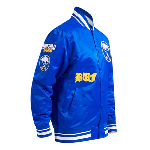 Image of Pro Standard Mens NHL Old English Satin Jacket