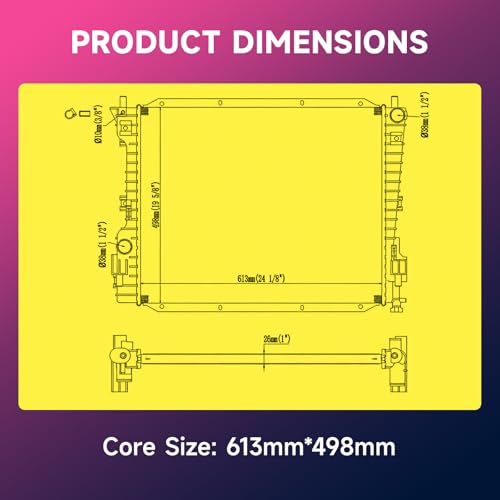 Image of CU2789 Engine Coolant Aluminum Radiator for 2005-2006 Ford Mustang, 2011-2014 Mustang 3.7L, 2007-2010 Mustang 4.0L, 2007-2010 Mustang 4.6L, 2011-2014 Mustang 5.0L