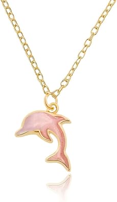 Dolphin Necklace for Women Birthday Friendship Gifts for Her Ocean Sea Animal Pendant Chain Necklaces Gifts Ideas