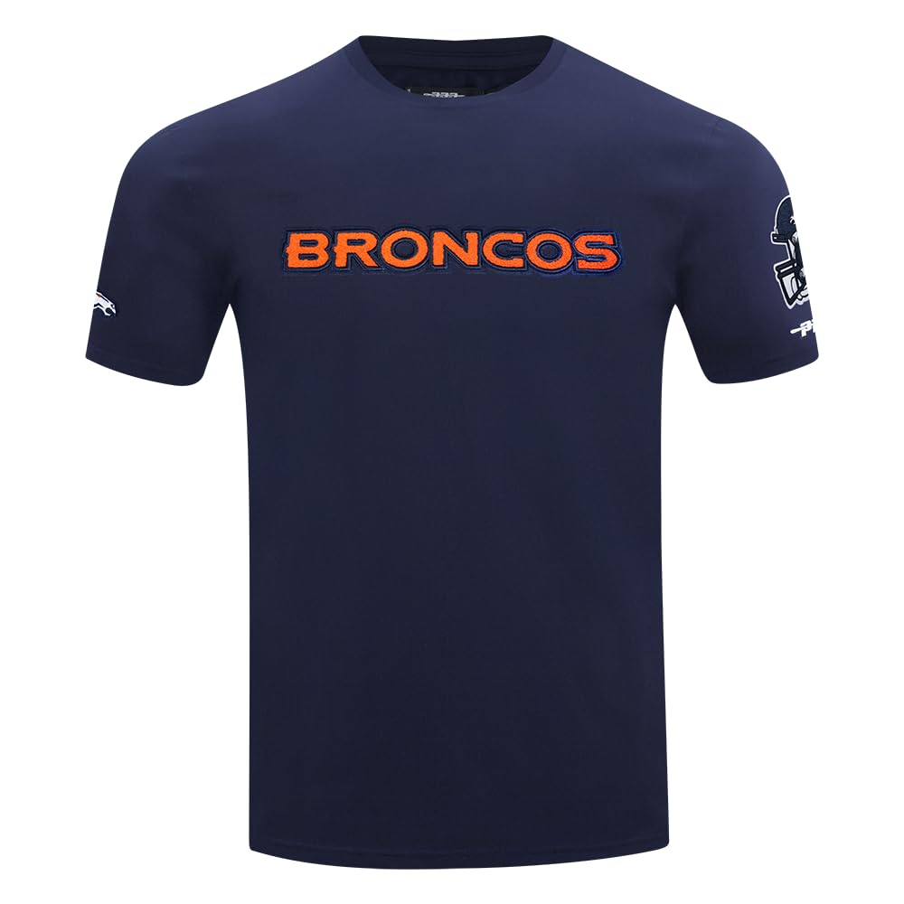 Mens NFL Classic Chenille Cotton Single Jersey Short Sleeve Tee