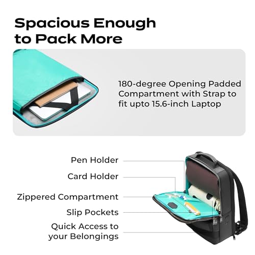 Image of Premium Laptop Messenger Bag - Durable Vegan Leather & Water-Resistant Briefcase for 15.6-inch Laptops - 3-Compartment Organizer, Ultra-Lightweight (435g)