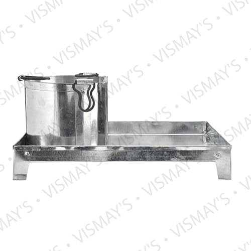 Image of VISMAY'S Portable Iron Chulha Biomass Stove Heavy Duty (48x23x33 CM) Strong Build Supports Big Utensils Cooking Heating Coal Firewood Stove Sigdi for Camping Outdoor Travel Home Kitchen Use (2 Kg)