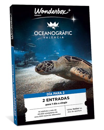 Imagen de WONDERBOX Connect Caja Regalo Oceanografic Valencia 2 entradas para 1 día Válido Todos los días de Apertura Válido Durante 27 Meses