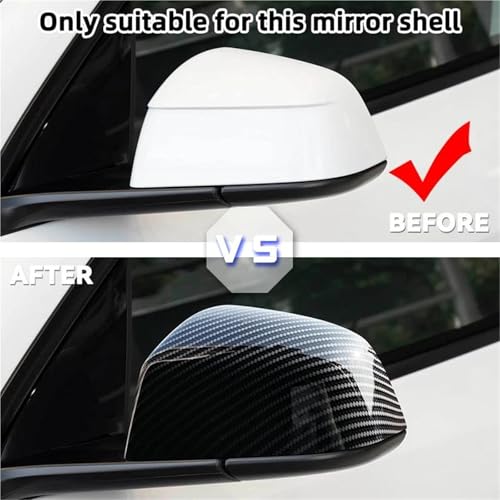 Coque rétroviseur Tesla Model Y Juniper 2025 noir brillant - 2