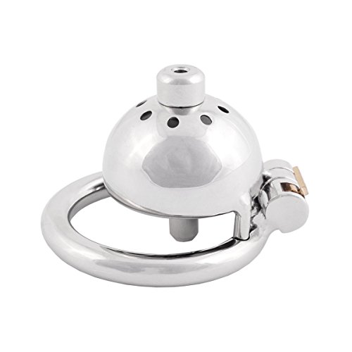 Ternence Stainless Steel Male Chastity Device Male Virginity Lock Cock Cage With Tube C340 (1.57 Inch / 40Mm) #TOP2