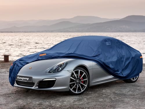 Image of Kaugung Custom Fit Car Cover for Porsche 718 Boxster & Cayman (981 982 & 986 Models), Waterproof All Weather Outdoor Protection, Breathable Coupe & Convertible Car Cover