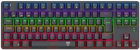 Teclado Mecânico Gamer T-Dagger Bora Iluminação Rainbow T-TGK313-...