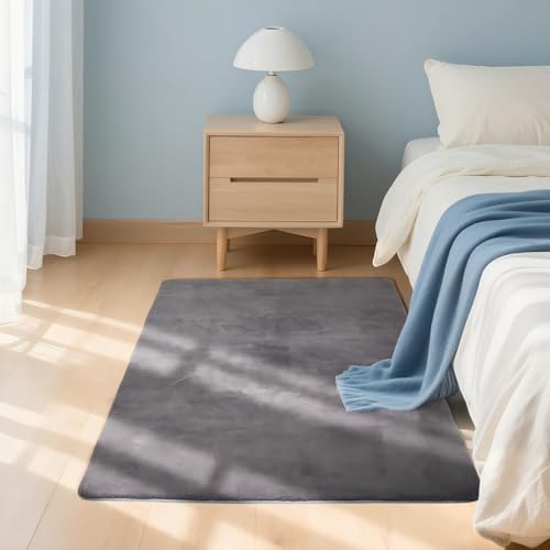 Puremy Tapis de Cuisine Uni 60x100cm, Moelleux Poils Courts, Antidérapant et Lavable en Machine, Confort Idéal pour Couloir, Porte, Passage, Cuisine Devant...