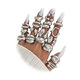 ZOVOLI 17 Pcs Chunky Silver Rings Stackable Rings for Women Fashion Knuckle Rings Set for Women Statement Womens Rings Jewelry Gifts