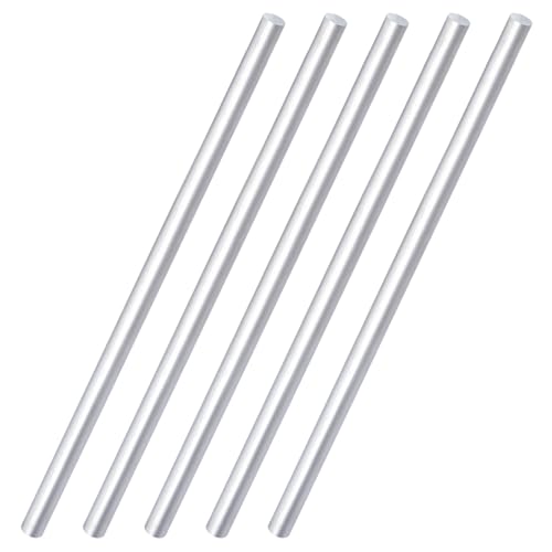 Image of 5 Pieces 1/2" Diameter Round Aluminum Rod,Long 13" 6061 Aluminum Round Bar,T6511 Solid Extruded,0.5" Diameter,for DIY Craft (1/2x13 inch, 5)