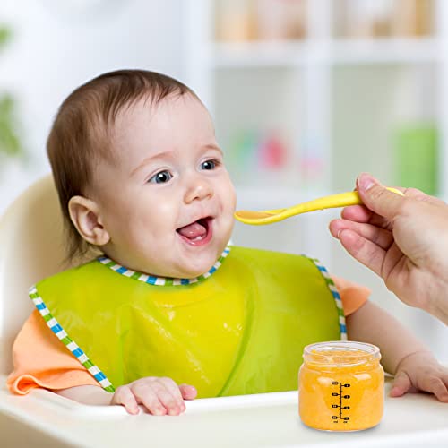 Haakaa Baby Food Storage Containers With Silicone Lid, Baby Food Storage Jar Set, Freezer And Microwave Safe, 6Pcs 4.2Oz #TOP1