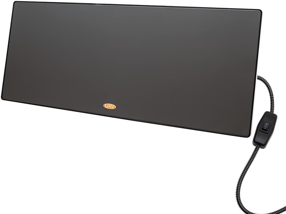 Cozy Products Cozy Coop, Chicken Coop Heater, Flat-Panel Radiant Heater with Thermal Protector, Energy-Efficient, Easy to Install, Ideal for Small Animals, 200 Watts, Black