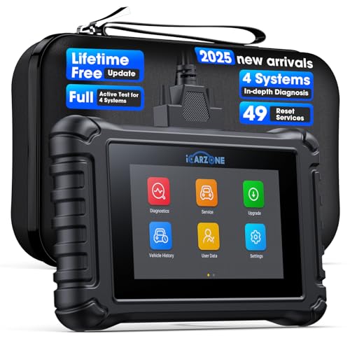 4 Systems OBD2 Scanner, UR600 ABS SRS Engine Transmission Car Code Reader with 49 Services Bidirectional Test of 4 Syste - Detailed View