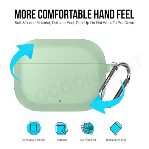 Image of Soft Silicone Case Cover Compatible for OnePlus Nord Buds 3r (2025) -Matcha Green