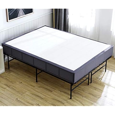 TATAGO 9 Inch Heavy Duty Box Spring Mattress Foundation 3000lbs Max Weight Capacity/No Noise/Easy Assembly, King Cover