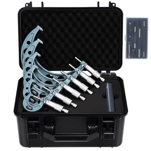 REXBETI Outside Micrometer, Ultra-Precision Carbide Tipped Measuring Tool