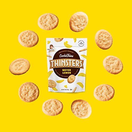 Image of Thinsters Cookies Meyer Lemon, 4 Oz (12Count), Non GMO, Peanut Free