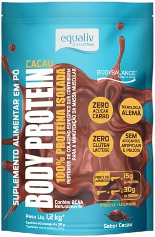Equaliv Body Protein Cacau 1.2kg Pouch – Proteína de Colágeno Hid...