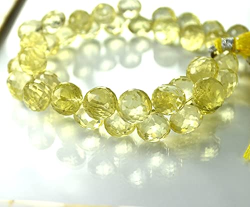 Quartz Citron 10mm facetté pour remplacer des pierres ternes sur vos bijoux