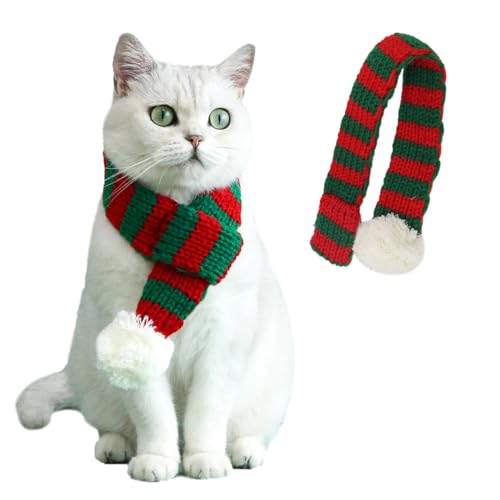Christmas Knitted Scarf Dog Cat Santa Scarf