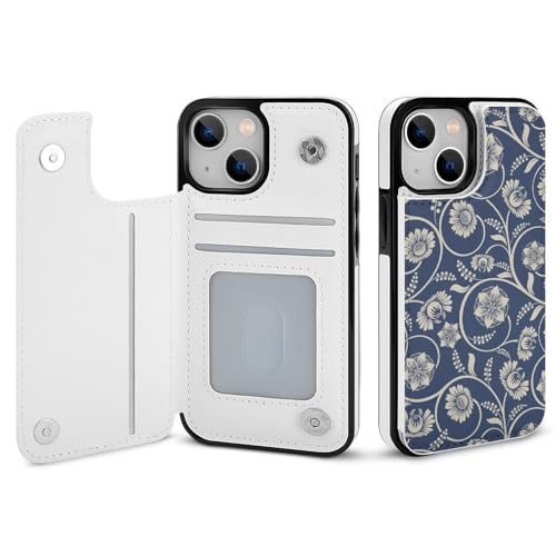 適用 iPhone13用ケース 手帳型 バロック 花柄 スマホケース カード収納 スタンド機能 アイフォン13ケース 耐衝撃 PUレザー カバー 財布型 Case